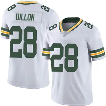 Nike AJ Dillon Men's Limited Green Bay Packers White Vapor Untouchable Jersey