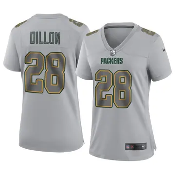 Nike AJ Dillon Women's Game Green Bay Packers Gray Atmosphere Fashion Jersey