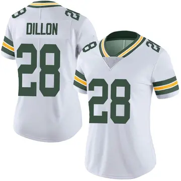 Nike AJ Dillon Women's Limited Green Bay Packers White Vapor Untouchable Jersey
