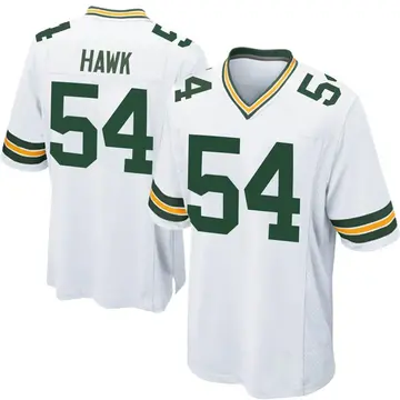 Nike A.J. Hawk Men's Game Green Bay Packers White Jersey
