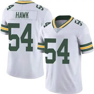Nike A.J. Hawk Men's Limited Green Bay Packers White Vapor Untouchable Jersey