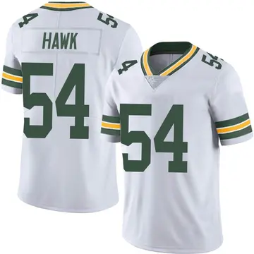 Nike A.J. Hawk Youth Limited Green Bay Packers White Vapor Untouchable Jersey