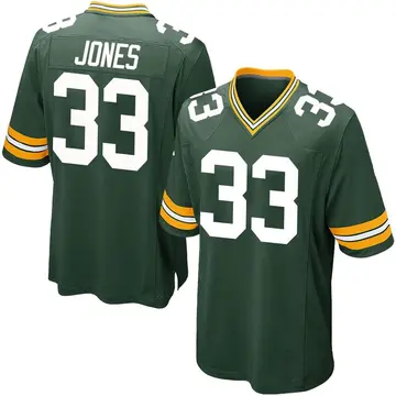 Nike Aaron Jones Men's Game Green Bay Packers Green Team Color Jersey