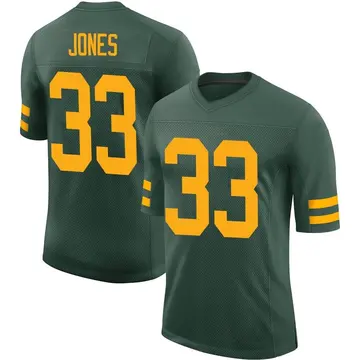 Nike Aaron Jones Men's Limited Green Bay Packers Green Alternate Vapor Jersey