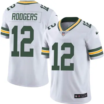 Nike Aaron Rodgers Men's Limited Green Bay Packers White Vapor Untouchable Jersey