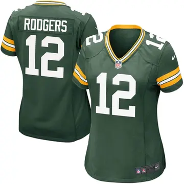 Nike Aaron Rodgers Women's Game Green Bay Packers Green Team Color Jersey