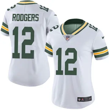Nike Aaron Rodgers Women's Limited Green Bay Packers White Vapor Untouchable Jersey
