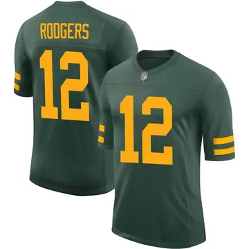 Nike Aaron Rodgers Youth Limited Green Bay Packers Green Alternate Vapor Jersey