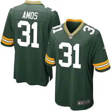 Nike Adrian Amos Men's Game Green Bay Packers Green Team Color Jersey
