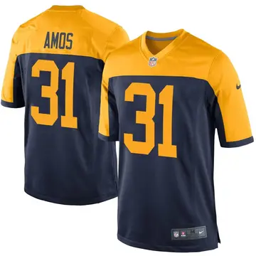 Nike Adrian Amos Men's Game Green Bay Packers Navy Alternate Jersey