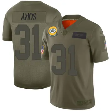 Nike Adrian Amos Men's Limited Green Bay Packers Camo 2019 Salute to Service Jersey