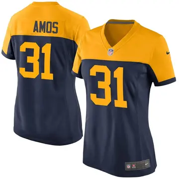 Nike Adrian Amos Women's Game Green Bay Packers Navy Alternate Jersey