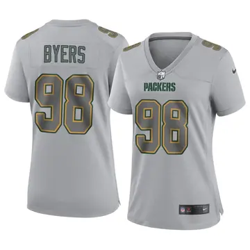 Nike Akial Byers Women's Game Green Bay Packers Gray Atmosphere Fashion Jersey
