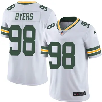 Nike Akial Byers Youth Limited Green Bay Packers White Vapor Untouchable Jersey
