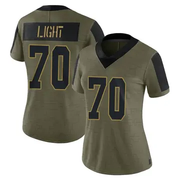 Nike Alex Light Women's Limited Green Bay Packers Olive 2021 Salute To Service Jersey