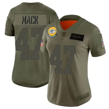 Nike Alize Mack Women's Limited Green Bay Packers Camo 2019 Salute to Service Jersey