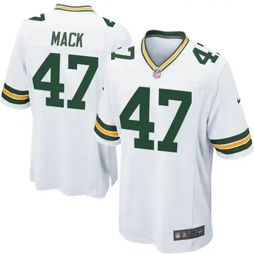Nike Alize Mack Youth Game Green Bay Packers White Jersey