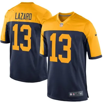 Nike Allen Lazard Youth Game Green Bay Packers Navy Alternate Jersey