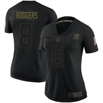 Nike Amari Rodgers Women's Limited Green Bay Packers Black 2020 Salute To Service Jersey
