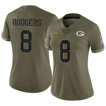 Nike Amari Rodgers Women's Limited Green Bay Packers Olive 2022 Salute To Service Jersey