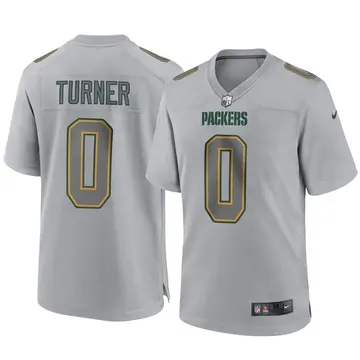 Nike Anthony Turner Men's Game Green Bay Packers Gray Atmosphere Fashion Jersey