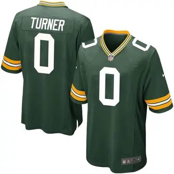 Nike Anthony Turner Men's Game Green Bay Packers Green Team Color Jersey