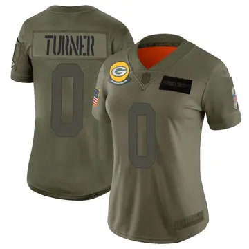 Nike Anthony Turner Women's Limited Green Bay Packers Camo 2019 Salute to Service Jersey