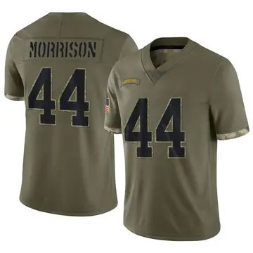 Nike Antonio Morrison Youth Limited Green Bay Packers Olive 2022 Salute To Service Jersey