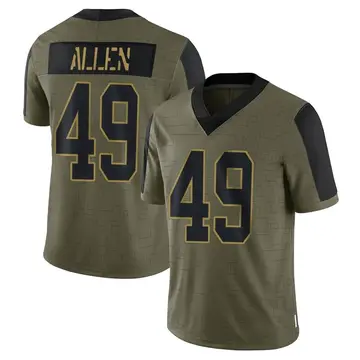 Nike Austin Allen Men's Limited Green Bay Packers Olive 2021 Salute To Service Jersey