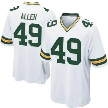 Nike Austin Allen Youth Game Green Bay Packers White Jersey