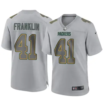 Nike Benjie Franklin Men's Game Green Bay Packers Gray Atmosphere Fashion Jersey