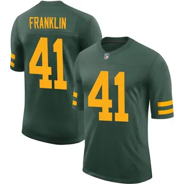 Nike Benjie Franklin Men's Limited Green Bay Packers Green Alternate Vapor Jersey