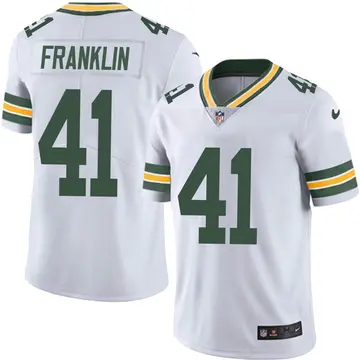 Nike Benjie Franklin Youth Limited Green Bay Packers White Vapor Untouchable Jersey