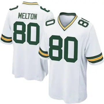 Nike Bo Melton Youth Game Green Bay Packers White Jersey