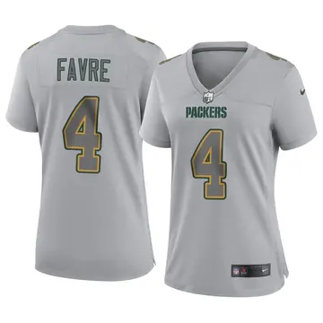 Nike Brett Favre Women's Game Green Bay Packers Gray Atmosphere Fashion Jersey