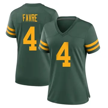 Nike Brett Favre Women's Game Green Bay Packers Green Alternate Jersey