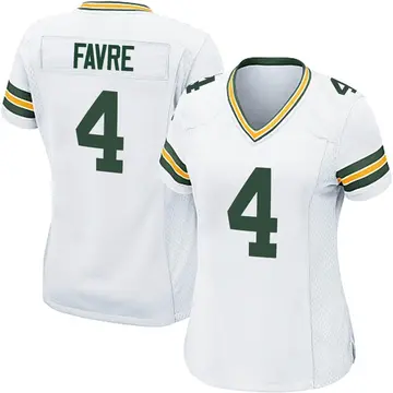 Nike Brett Favre Women's Game Green Bay Packers White Jersey