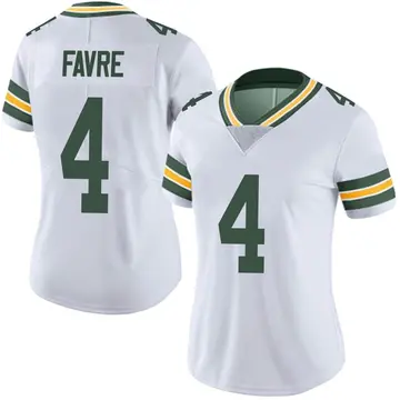 Nike Brett Favre Women's Limited Green Bay Packers White Vapor Untouchable Jersey