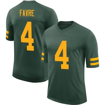 Nike Brett Favre Youth Limited Green Bay Packers Green Alternate Vapor Jersey