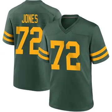 Nike Caleb Jones Men's Game Green Bay Packers Green Alternate Jersey