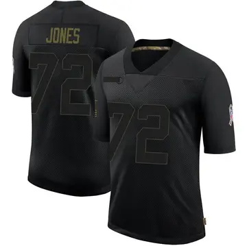 Nike Caleb Jones Men's Limited Green Bay Packers Black 2020 Salute To Service Jersey