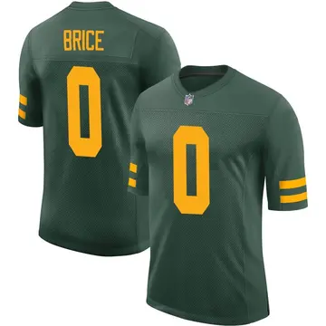 Nike Caliph Brice Men's Limited Green Bay Packers Green Alternate Vapor Jersey