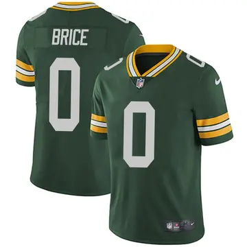 Nike Caliph Brice Men's Limited Green Bay Packers Green Team Color Vapor Untouchable Jersey
