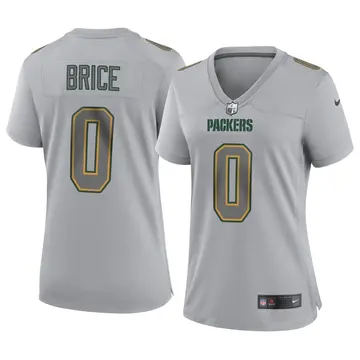 Nike Caliph Brice Women's Game Green Bay Packers Gray Atmosphere Fashion Jersey