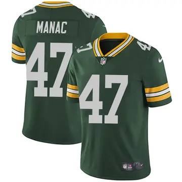 Nike Chauncey Manac Men's Limited Green Bay Packers Green Team Color Vapor Untouchable Jersey