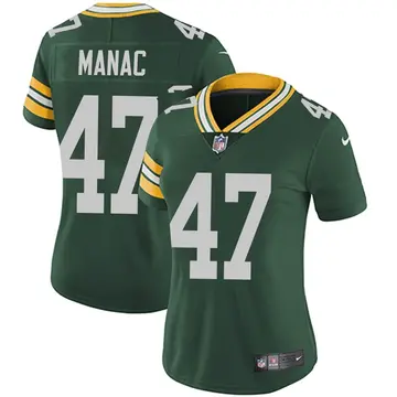Nike Chauncey Manac Women's Limited Green Bay Packers Green Team Color Vapor Untouchable Jersey