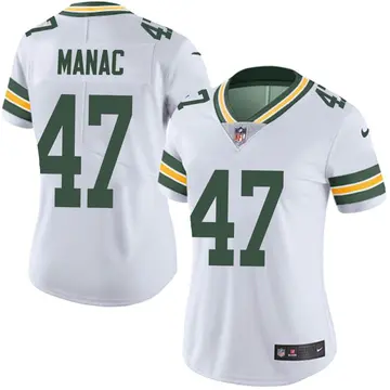 Nike Chauncey Manac Women's Limited Green Bay Packers White Vapor Untouchable Jersey
