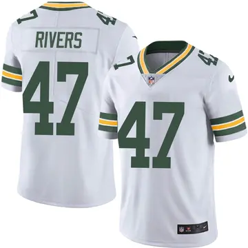 Nike Chauncey Rivers Youth Limited Green Bay Packers White Vapor Untouchable Jersey