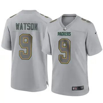 Nike Christian Watson Men's Game Green Bay Packers Gray Atmosphere Fashion Jersey