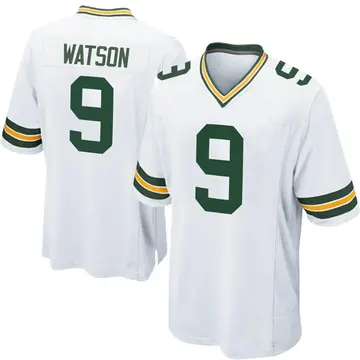 Nike Christian Watson Men's Game Green Bay Packers White Jersey